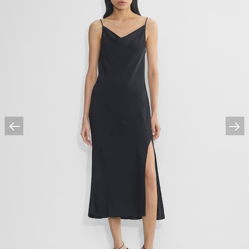 Aritzia Midnight Black Slip Dress